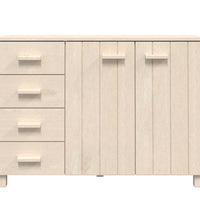 Sideboard HAMAR Honigbraun 113x40x80 cm Massivholz Kiefer