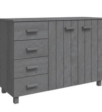 Sideboard HAMAR Dunkelgrau 113x40x80 cm Massivholz Kiefer