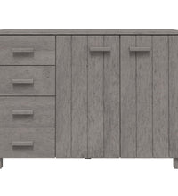 Sideboard HAMAR Hellgrau 113x40x80 cm Massivholz Kiefer