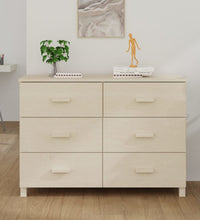 Sideboard HAMAR Honigbraun 113x40x80 cm Massivholz Kiefer