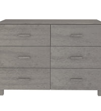 Sideboard HAMAR Hellgrau 113x40x80 cm Massivholz Kiefer