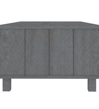 Couchtisch HAMAR Dunkelgrau 100x55x35 cm Massivholz Kiefer