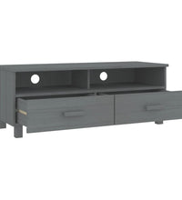 TV-Schrank HAMAR Dunkelgrau 106x40x40 cm Massivholz Kiefer