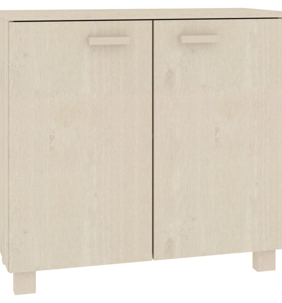 Sideboard HAMAR Honigbraun 85x35x80 cm Massivholz Kiefer