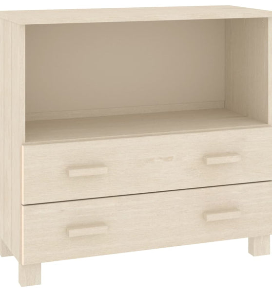 Sideboard HAMAR Honigbraun 85x35x80 cm Massivholz Kiefer