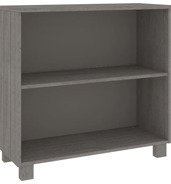 Sideboard HAMAR Hellgrau 85x35x80 cm Massivholz Kiefer