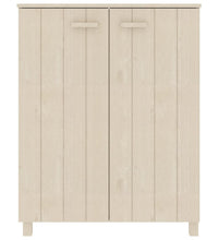 Schuhschrank HAMAR Honigbraun 85x40x108 cm Massivholz Kiefer