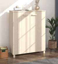 Schuhschrank HAMAR Honigbraun 85x40x108 cm Massivholz Kiefer