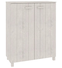 Schuhschrank HAMAR Weiß 85x40x108 cm Massivholz Kiefer