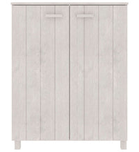 Schuhschrank HAMAR Weiß 85x40x108 cm Massivholz Kiefer