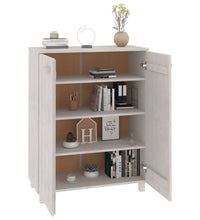 Schuhschrank HAMAR Weiß 85x40x108 cm Massivholz Kiefer