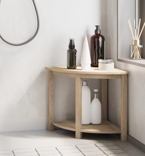 Badezimmer-Beistelltisch 45x45x45 cm Massivholz Teak