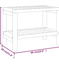 Badezimmer-Beistelltisch 60x30x45 cm Massivholz Teak