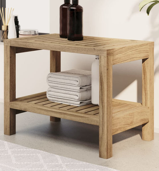 Badezimmer-Beistelltisch 60x30x45 cm Massivholz Teak