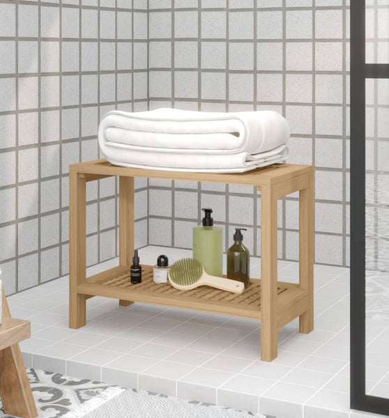 Badezimmer-Beistelltisch 60x30x45 cm Massivholz Teak