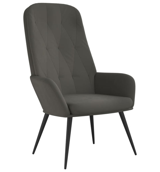 Relaxsessel Dunkelgrau Samt