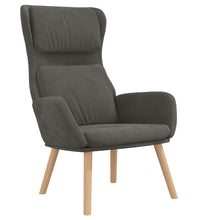 Relaxsessel Dunkelgrau Samt