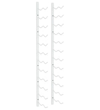 Wand Weinregal für 24 Flaschen Weiß Eisen