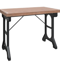 Esstisch 110x65x82 cm Massivholz Tanne und Eisen
