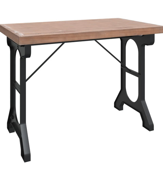 Esstisch 110x65x82 cm Massivholz Tanne und Eisen
