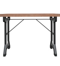 Esstisch 110x65x82 cm Massivholz Tanne und Eisen