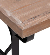 Esstisch 110x65x82 cm Massivholz Tanne und Eisen