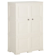 Kunststoffschrank 79x43x125 cm Holzdesign Vanilleeis