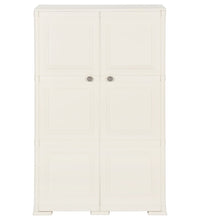 Kunststoffschrank 79x43x125 cm Holzdesign Vanilleeis