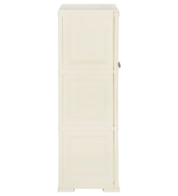 Kunststoffschrank 79x43x125 cm Holzdesign Vanilleeis