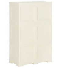 Kunststoffschrank 79x43x125 cm Holzdesign Vanilleeis