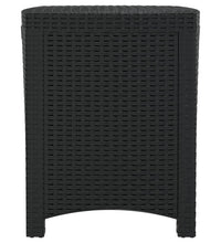 Garten-Aufbewahrungsbox 39x39x46 cm PP Rattan Graphit