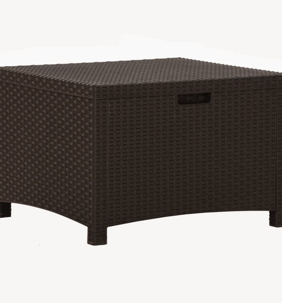 Garten-Aufbewahrungsbox 60x54x41 cm PP Rattan Braun