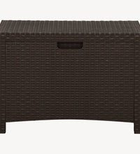 Garten-Aufbewahrungsbox 60x54x41 cm PP Rattan Braun