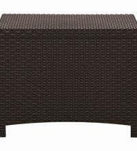 Garten-Aufbewahrungsbox 60x54x41 cm PP Rattan Braun