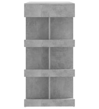 Bartisch mit Regal Betongrau 100x50x101,5 cm Holzwerkstoff