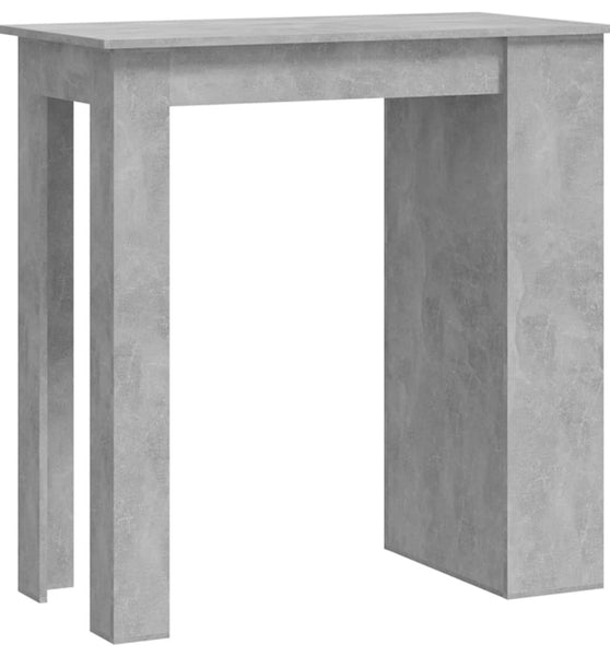 Bartisch mit Regal Betongrau 102x50x103,5 cm