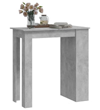 Bartisch mit Regal Betongrau 102x50x103,5 cm