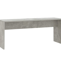 3-tlg. Essgruppe Betongrau Holzwerkstoff