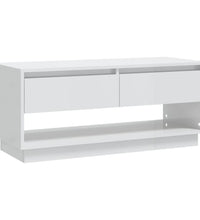 TV-Schrank Hochglanz-Weiß 102x41x44 cm Holzwerkstoff