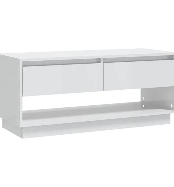 TV-Schrank Hochglanz-Weiß 102x41x44 cm Holzwerkstoff