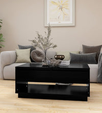 Couchtisch Schwarz 102,5x55x44 cm Holzwerkstoff
