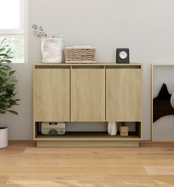 Sideboard Sonoma-Eiche 97x31x75 cm Holzwerkstoff