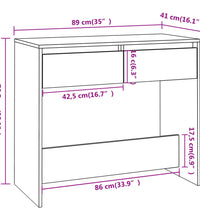 Konsolentisch Sonoma-Eiche 89x41x76,5 cm Holzwerkstoff
