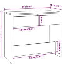 Konsolentisch Betongrau 89x41x76,5 cm Holzwerkstoff