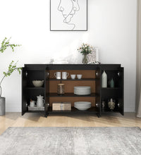 Sideboard Schwarz 135x41x75 cm Holzwerkstoff