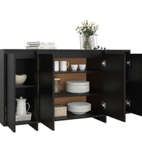 Sideboard Schwarz 135x41x75 cm Holzwerkstoff