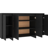 Sideboard Schwarz 135x41x75 cm Holzwerkstoff