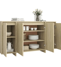 Sideboard Sonoma-Eiche 135x41x75 cm Holzwerkstoff