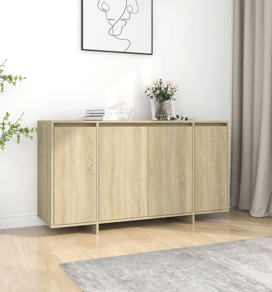 Sideboard Sonoma-Eiche 135x41x75 cm Holzwerkstoff