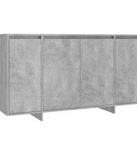 Sideboard Betongrau 135x41x75 cm Holzwerkstoff